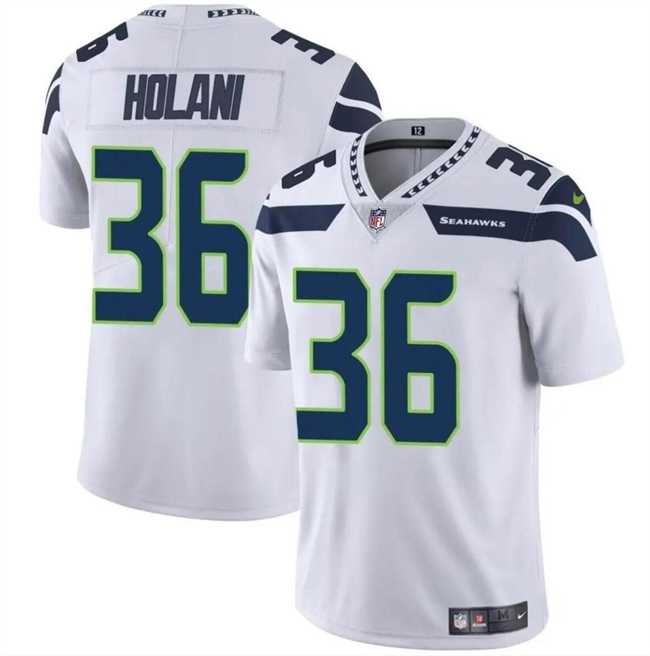 Men & Women & Youth Seattle Seahawks #36 George Holani White Vapor Limited Football Stitched Jersey->washington commanders->NFL Jersey